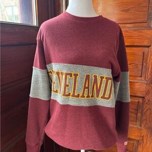Cleveland Cavaliers Maroon and Gray Sweatshirt